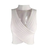 Women's Summer Ins Hanging Neck Hot Babes Knitted Blouse Outside Wearing Ladies Small Sling Vest