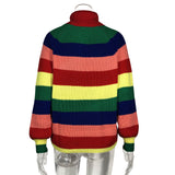 Spring Knitted Explosive Sweater High-Necked Hooded Long-Sleeved Loose Sweater Top Women's Clothing