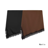 Ins New Women's Dress With Asymmetrical Scarf Short Knitted Coat