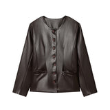 2025 Women's Autumn And Winter New Fashion Flower-Shaped Buckle Knitted Sweater Cardigan Jacket