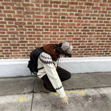 Autumn And Winter Fair Island Jack Flower Sweater Men's Korean Version Of Loose Minority Ethnic Style Design Knitted Shirt