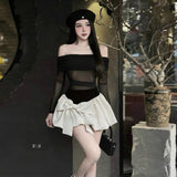 2025 Autumn And Winter New Women's Flowers Hanging Neck Sexy Bare Back Small Vest Temperament Mesh Bag Hip Skirt Suit Woman