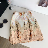 High-End Half-Dress Women's Summer Heavy Light Squins High-Rise Skinny Hottie Fried Street-Bombing Short Skirt