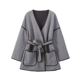 Autumn And Winter Air To Restore The Ancient Money Hair Coat Texture Of The Waist Short Coat Repair