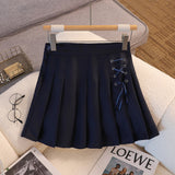 2025 100-Fold Skirt Women's New Dress With White Half-Dress Korean Version Of The College Style Skirt A Skirt