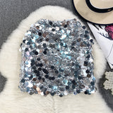 High-End Fashion Sleek Dress Girl Summer High-Waisted A-Word Ultra-Short Skirt Small Swab A Hip Skirt Half Skirt