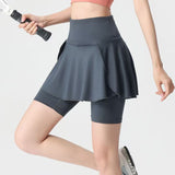 New Pocket Fake Two Yoga Pants Large-Size High-Rise Sunscreen Skirts Thin Sports Wear Outside The Bottom