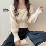 French Collared Sweater Women 2025 Autumn And Winter 2025 New Gentle Inside Lazy Design Knitted Bottom Shirt