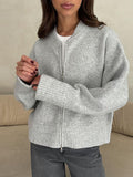 Autumn/Winter 2025 New Casual Fashion Simple Zipper Sweater