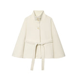 Golden Buckle-Repair Knitted Cardigan 2025 Spring Collar Bag Long-Sleeved Women's Sweater Coat