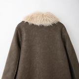 In The Autumn Of 2025, Women's Clothing Double-Sided Wears Long Coat Coat Large Collar