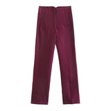 2025 Workplace Women's Display High Waist Waist Suit Trousers 38 Color Reduced Age And Ankle Pants