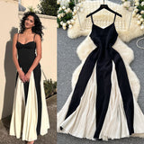 Summer Elegant Sexy Sling Dress Women's Holiday Wind Waist Lotle Side Dress Dress Dress