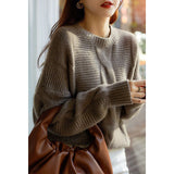 Autumn/Winter 2025 Mahjong Sweater New French Vintage Long Sleeve Knitted Fashion T-Shirt Loose Bottom