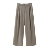 Spring 2025 New Belt With Neck Neck Vest Style Blouse + Trousers Suit