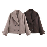 Women's 2025 New Fashion Casual Casual Pocket Pants Jacket Set
