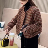 2025 Spring Autumn Temperament New Loose Long-Sleeved Top With French Round Collar Short High-End Small Fragrant Women's Coat