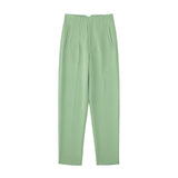 2025 Workplace Women's Display High Waist Waist Suit Trousers 38 Color Reduced Age And Ankle Pants