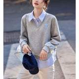 Autumn/Winter 2025 Mahjong Sweater New French Vintage Long Sleeve Knitted Fashion T-Shirt Loose Bottom