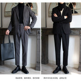 Korean Version Of The Small Autumn And Winter Coat Casual Top Men's Suit Korean Version Of The Trendy Free Men's Suit Top Dress