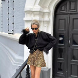 Ins Autumn And Winter New Women's Elegant Temperament Red Feather Design Knitted Cardigan Jacket