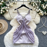 Korean Version Of Fashion Casual Denim Dress Women Retro Collar Short Sleeve Single Buckle Waist Swing Shirt Long Skirt