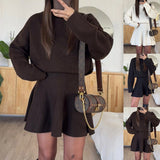 2025 Autumn Long Dress Long Sleeve V-Neck Layered Lotle Leaves By The A-Line Cocktail Party