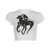 2025 Autumn And Winter New Women's Clothing Jennie With The Same Hot Girl Collar Print Tops The Hips Long Skirt