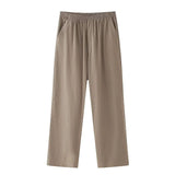 Women's 2025 New Double Flamingo Comfortable Linen And Suit Dress + Pants Set Women