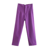 2025 Workplace Women's Display High Waist Waist Suit Trousers 38 Color Reduced Age And Ankle Pants