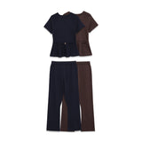 2025 Women's Winter New Simple 8 Color V-Neck Knitting Cardigan Jacket + Short Skirt Set