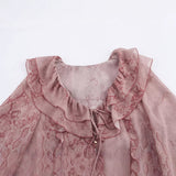 2025 Spring/Summer Blouse With V-Neck Folding Animal Pattern Printed Women's Long-Sleeved Shirt